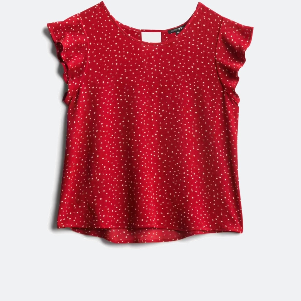 Papermoon Red Polka Dot Blouse